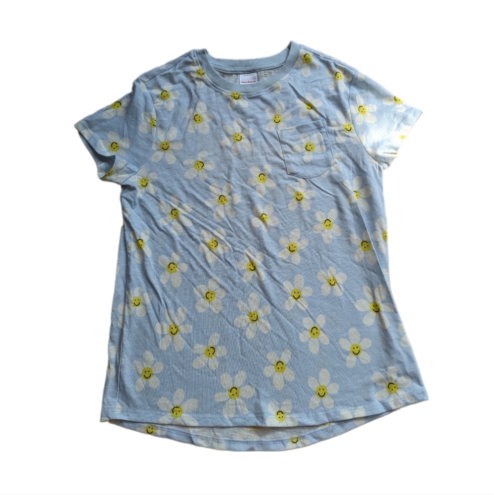 Smiley face daisy tee, Hanna Andersson size 12